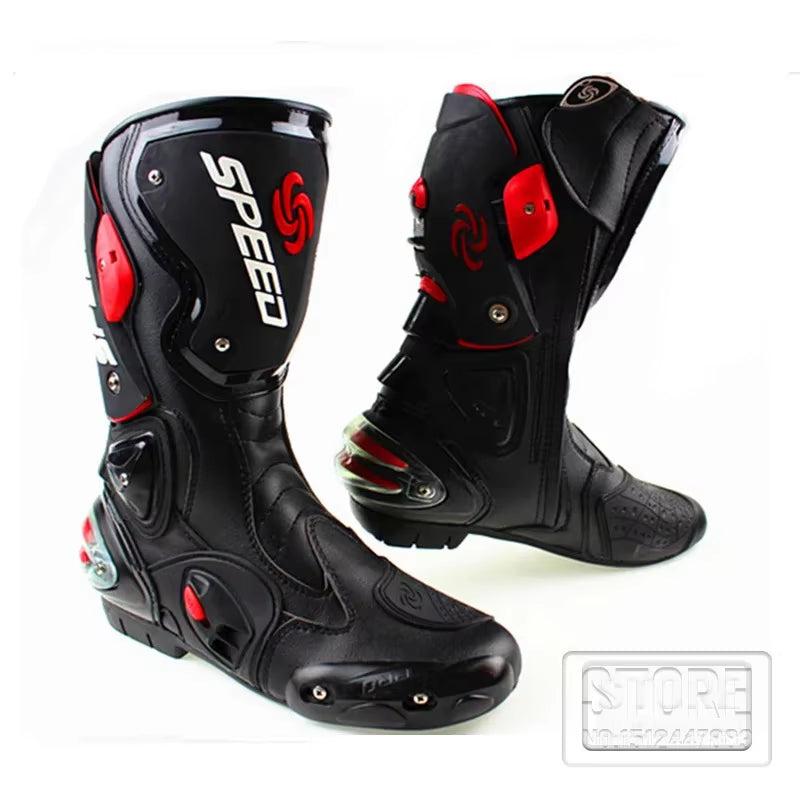 Motorcycle Protective Enduro Boots Gear Shift Speed Long Shoes Motorcycle Racing Boot Motorcyclist Motorbots Biker Boots